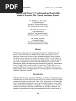 Kouzes and Posner's Transformational Leadership Model in Practice: The Case of Jordanian Schools