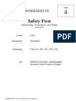 307 Unit FOUR - Safety First