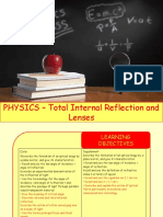 Total Internal Reflection and Lenses