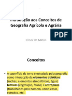 Aula 2 Introdução Aos Conceitos de Geografia Agrícola e Agrária