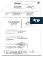 First Conditional - Exercises : 1. Choose The Correct Form of Each Verb To Make First Conditional Sentences