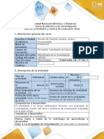 Guía de Actividades y Rúbrica de Evaluación - Paso 4 - Formular La Propuesta de Investigación