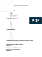 Encuesta Al Sector Productivo y Social - Mercado Laboral