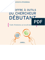 Le Coffre A Outils Du Chercheur Debutant PDF