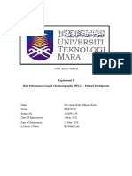 Experiment 2 High Performance Liquid Chromatography (Method Development)