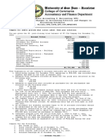 Seatwork No. 1 - Error Correction, Changes in Accounting Policies and Changes in Accounting Estimates