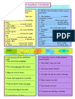 Past Simple: 3 Forms: Affirmative Negative