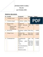 Price List Apotek