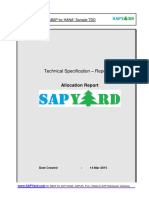 SAP ABAP For HANA Sample Technical Specification PDF