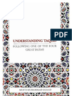 Understanding Taqleed by Mufti Muhammad Sajaad