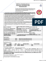 Irctcs E-Ticketing Service Electronic Cancellation Slip (Personal User)