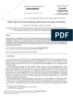 Multi-Stage Linear Programming Optimization For Pump Scheduling