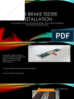 Car Brake Tester Installation PDF