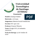 Historia Social Dominicana Tarea 3 PDF