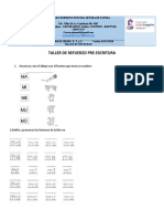 Taller de Refuerzo Pre-Escritura