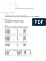 Cell Name Original Value Final Value