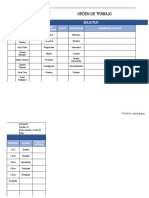 Ordenes de Trabajo