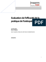 Evaluation de L'efficacité de La Pratique en Ostéopathie PDF