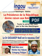 Batchingou. Le DR DJOUAKEP Noël Est Le Nouveau Chef Il Est Installé Officiellement Ce Samedi 6 Juin 2015 À Douala, Par Sa Majesté NANA André Flaubert