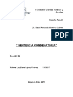 Analisis de Sentencia Condenatoria