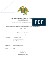 Informe de Laboratorio 9 - Identificacion de Sistemas