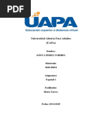 Tarea 6 Espanol Tipos de Oracions Primer Trimestre.