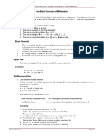 Mathematics in The Modern World: Four Basic Concepts of Mathematics