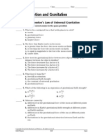 7-2 Newton's Law of Universal Gravitation