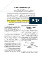 Ajay, M., Study of Ultrasonic Atomization