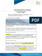 Guía de Actividades y Rúbrica de Evaluación - Tarea 3 Estructuras de Control Repetitivas