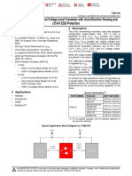 TXB0108 8-Bit Bidirectional Voltage-Level Translator With Auto-Direction Sensing and 15-kV ESD Protection