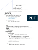 Sample Student Learning Plan in Mathematics