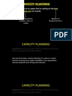 Process Selection Capacity Planning