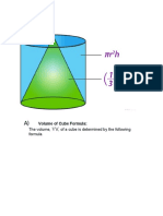 The Volume,, of A Cube Is Determined by The Following Formula