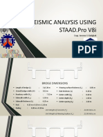 Seismic Analysis Using STAAD - Pro V8i: Engr. Jerome V. Katigbak