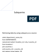 Subqueries