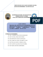 Informe de Presentacion de Caso Clinico Haciendo Uso Del Proceso de Atencion de Enfermeria y de Protocolos