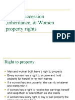 On Inheritance of Property by A Woman