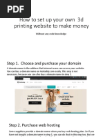 Create 3d Printing Website To Make Money