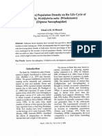 Al Misned, 2002 - Effects of Larval Population Density On The Life Cycle of Flesh Fly, Wohlfahrtia Nuba (Sarcophagidae)