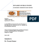 Thermodynamics of Heat Engine: Dr. Prasant Kumar