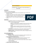 1.2 Demography, Health Statistics & Epidemiology