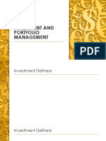 Investment and Portfolio Management