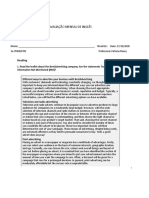 Prova Mensal de Inglês B2 3o Trimestre 2020 PDF