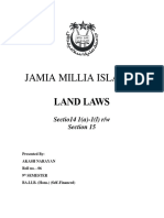 Jamia Millia Islamia: Land Laws