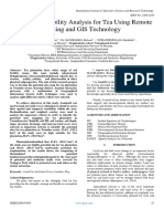 Land-Site Suitability Analysis For Tea Using Remote Sensing and GIS Technology