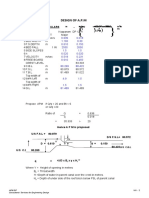 Design of A.P.M: Hydralic Particulars