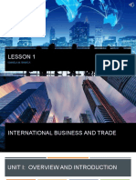 Lesson 1 Unit I Overview and Introduction To Internal Business and Trade 1 PPT