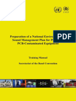 Preparation of A National Environmentally Sound Management Plan For Pcbs and Pcb-Contaminated Equipment