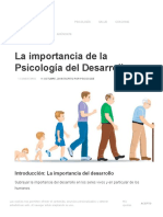 La Importancia de La Psicología Del Desarrollo